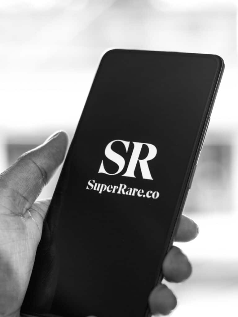 SuperRare.co Application Logo in Mobile
