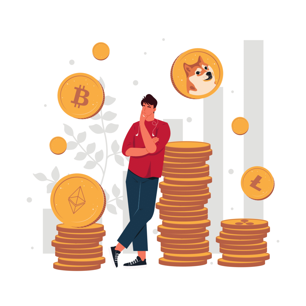 Illustration of coins